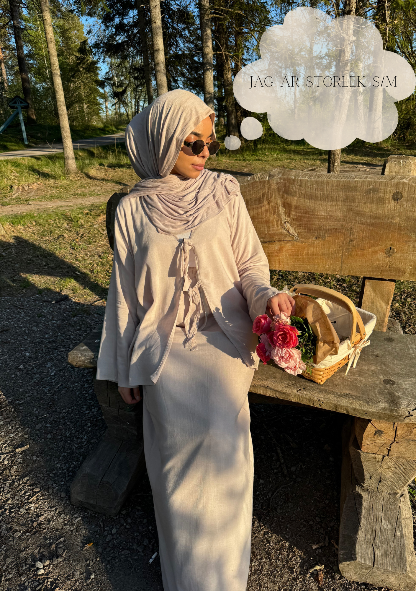 Cotton Dream set kjol och blus-One size