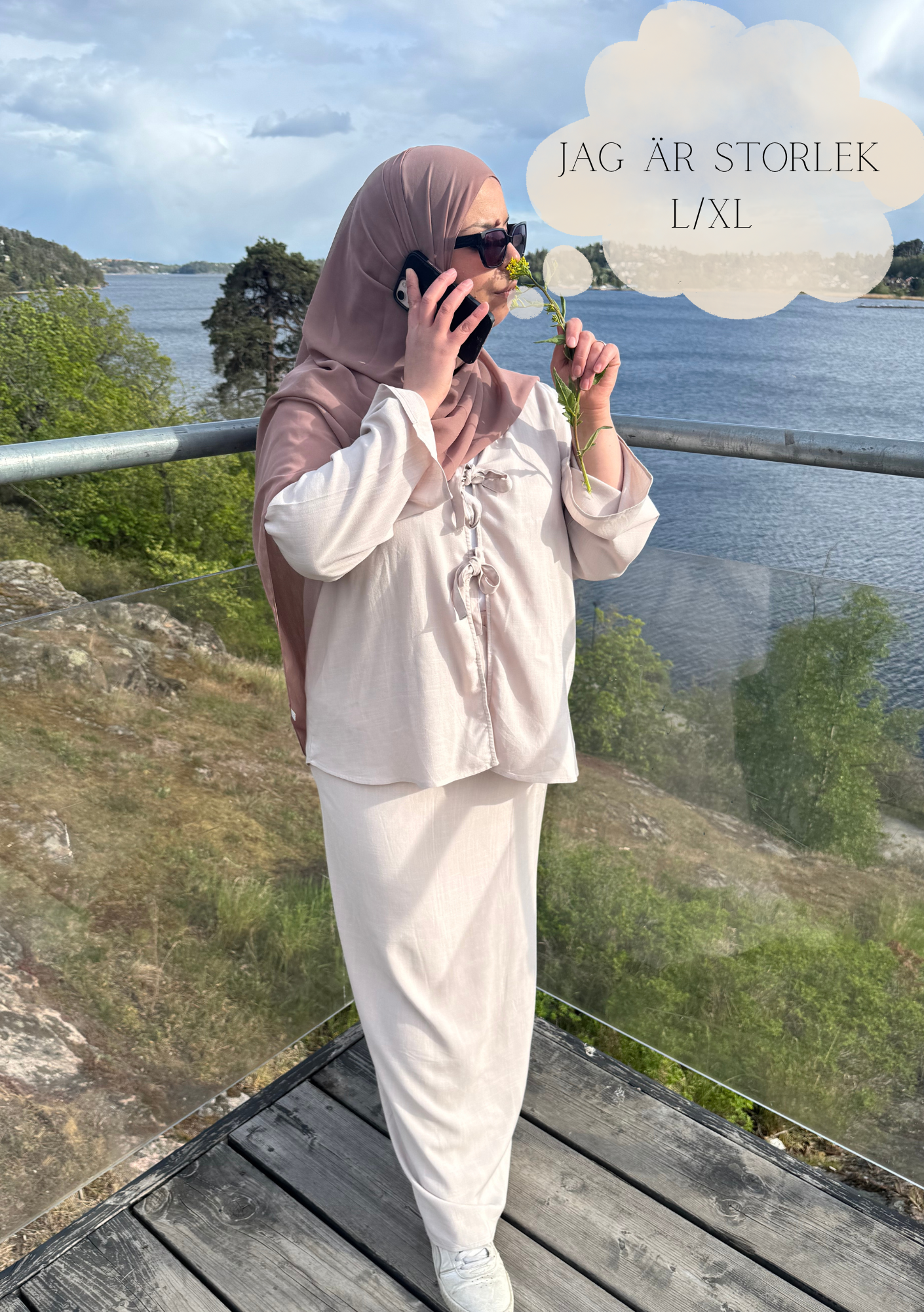 Cotton Dream set kjol och blus-One size